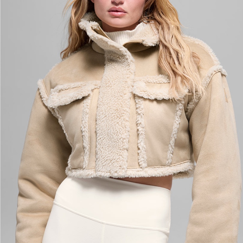 ALO Yoga Tan Teddy Jacket